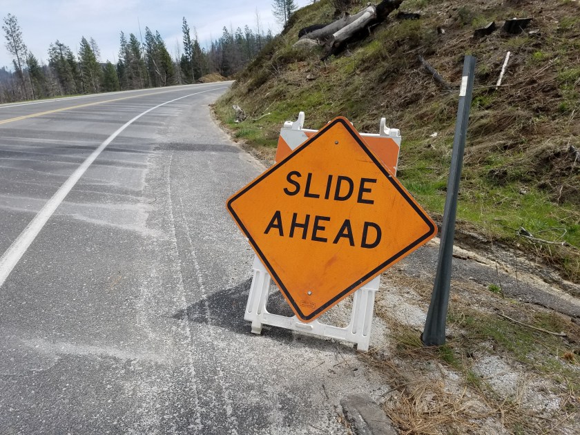 never did see the slide